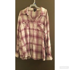 wet seal purple flannel